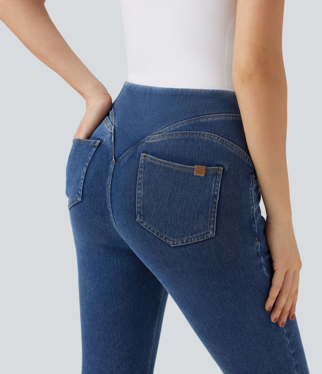 Legging 7/8 denim Halara Flex™ SoCinched gainant effet push-up taille haute avec poches