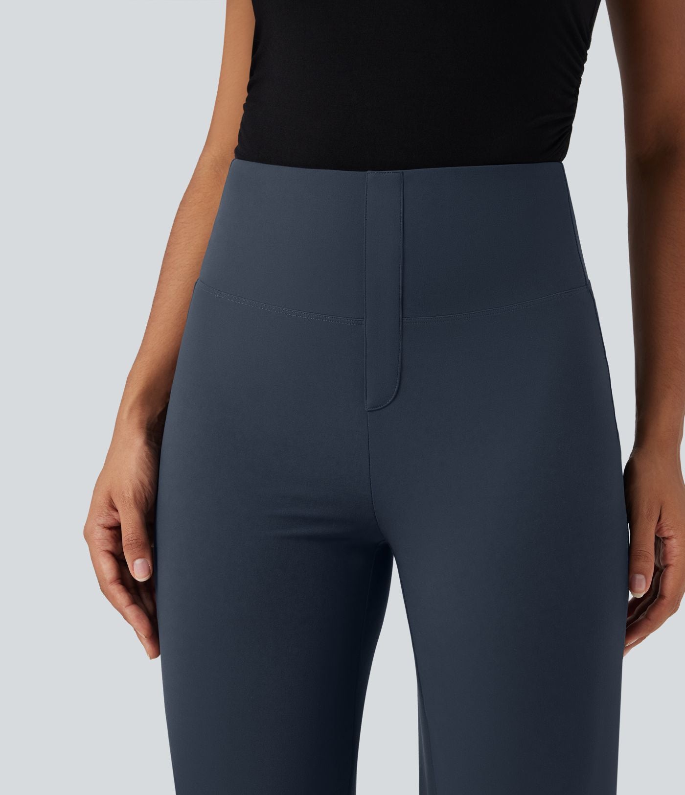 Pantalon de travail droit gainant taille haute avec poches Halara UltraSculpt™
