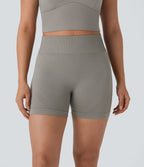 Short cycliste yoga 10 cm taille haute froncé sans couture OneForm Seamless Flow