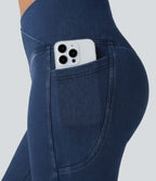 Halara Flex™ Jegging Travail Capri Tricoté Extensible Lavé Poche Latérale Croisée