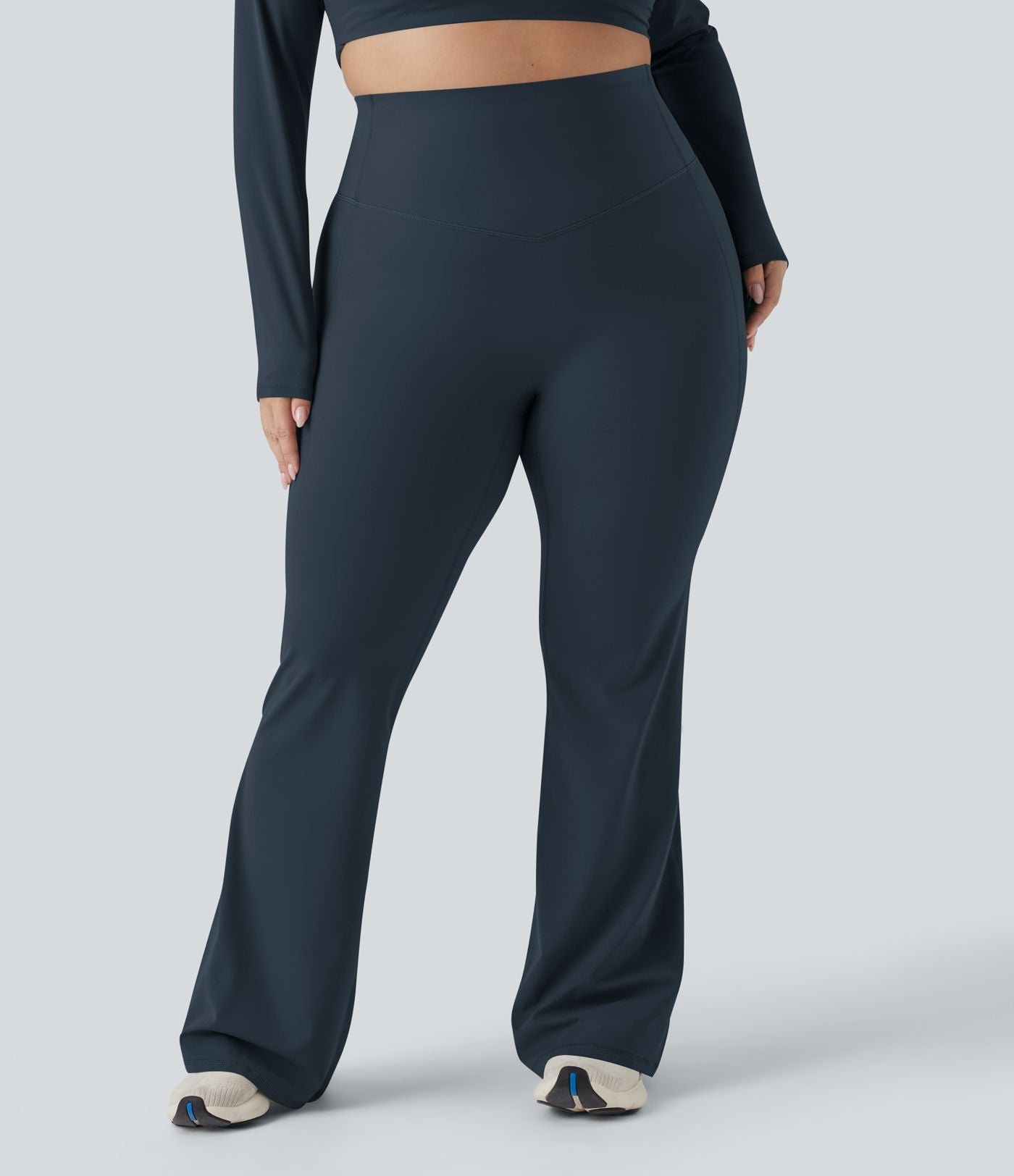 Pantalon yoga évasé gainant sculptant grande taille taille haute Halara UltraSculpt™