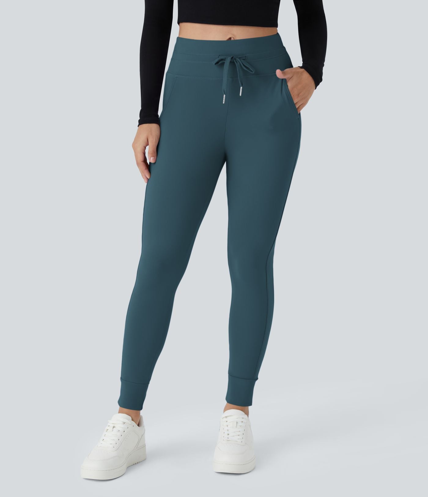 Jogging taille haute Softlyzero™ Plush avec cordon de serrage et poches latérales