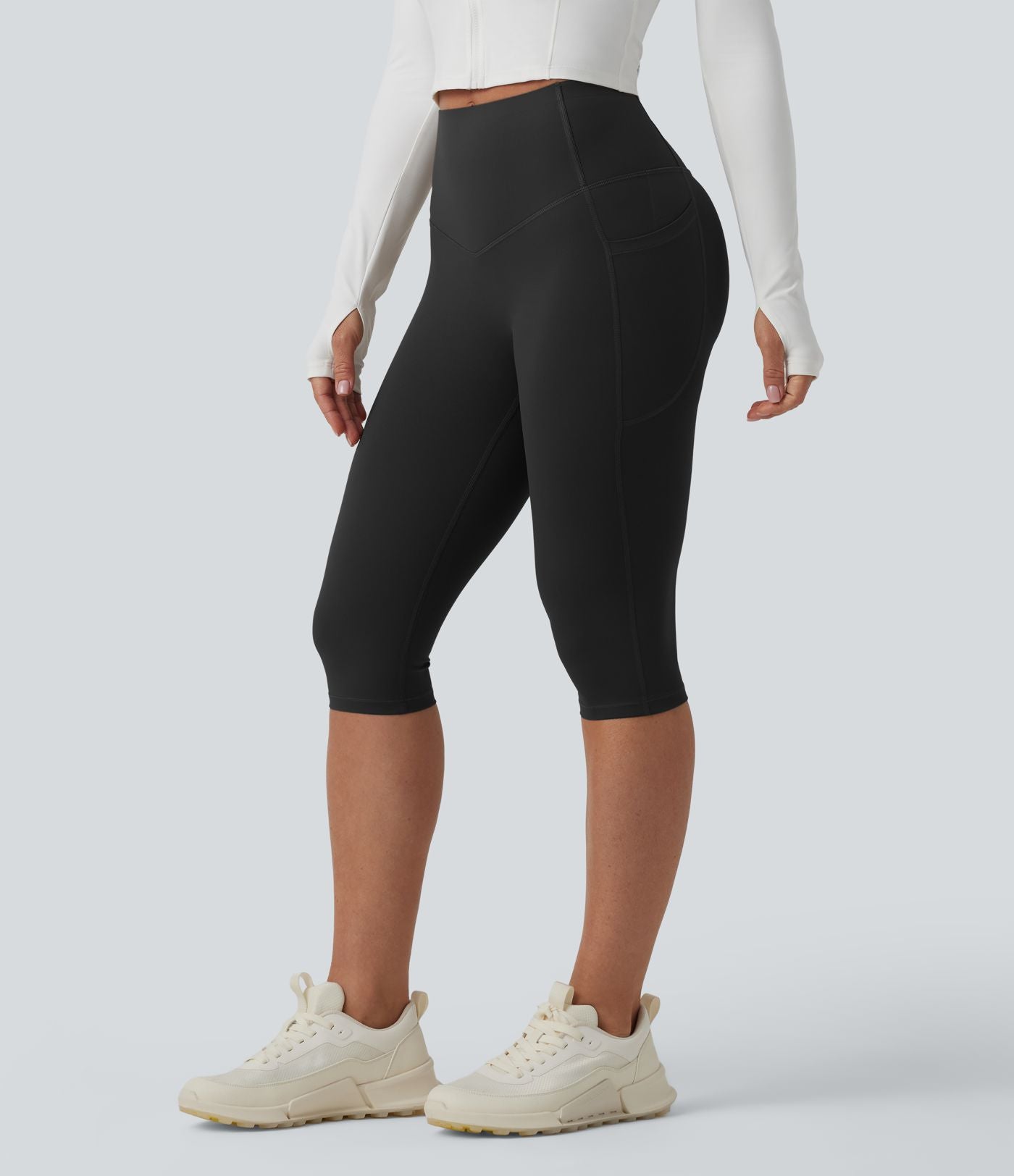Legging sculptant d'entraînement corsaire Halara UltraSculpt™ taille haute galbant gainant avec poches
