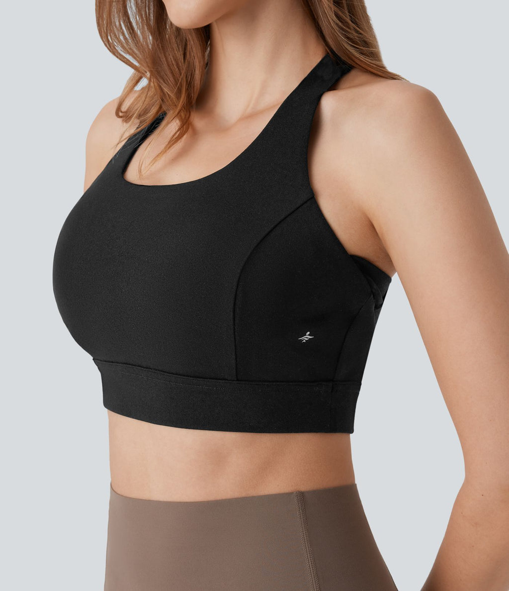 Brassière yoga dos nageur maintien léger E-G
