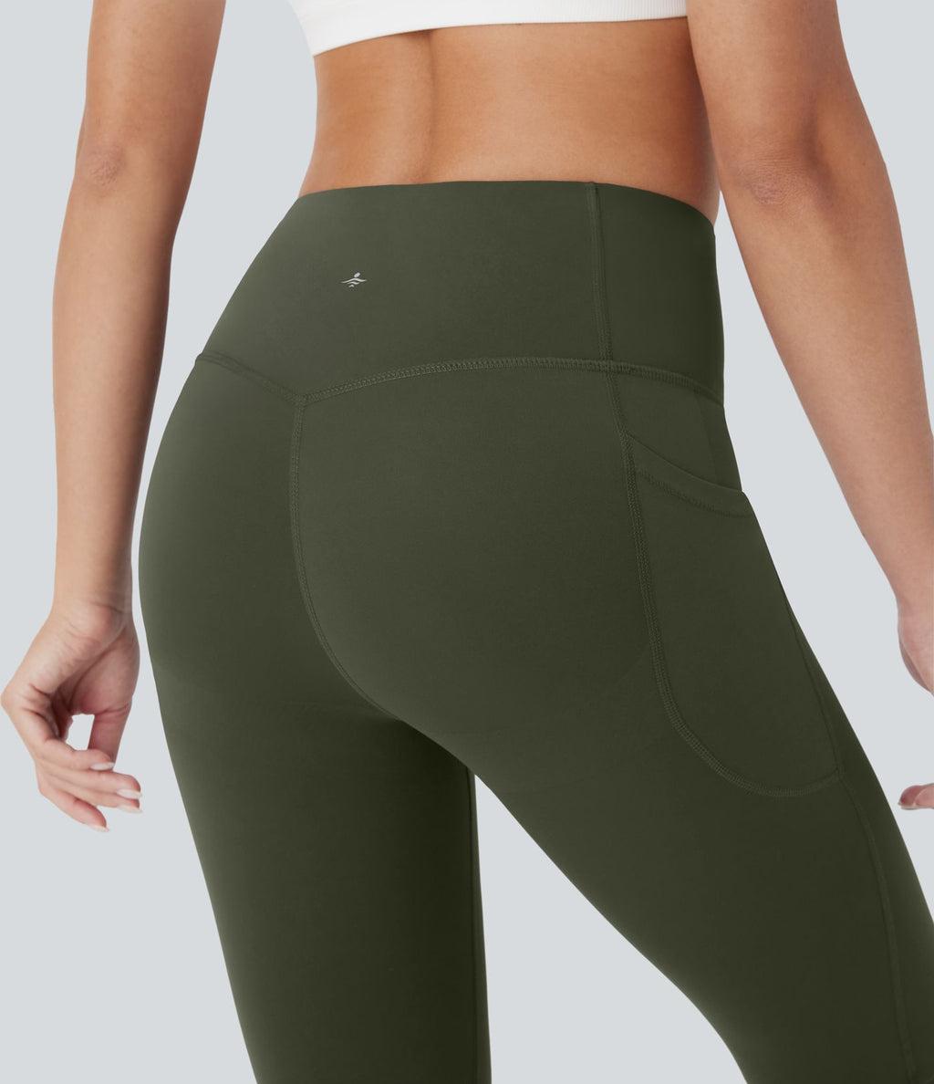 Legging corsaire d'entraînement gainant galbant taille haute avec poches Halara UltraSculpt™