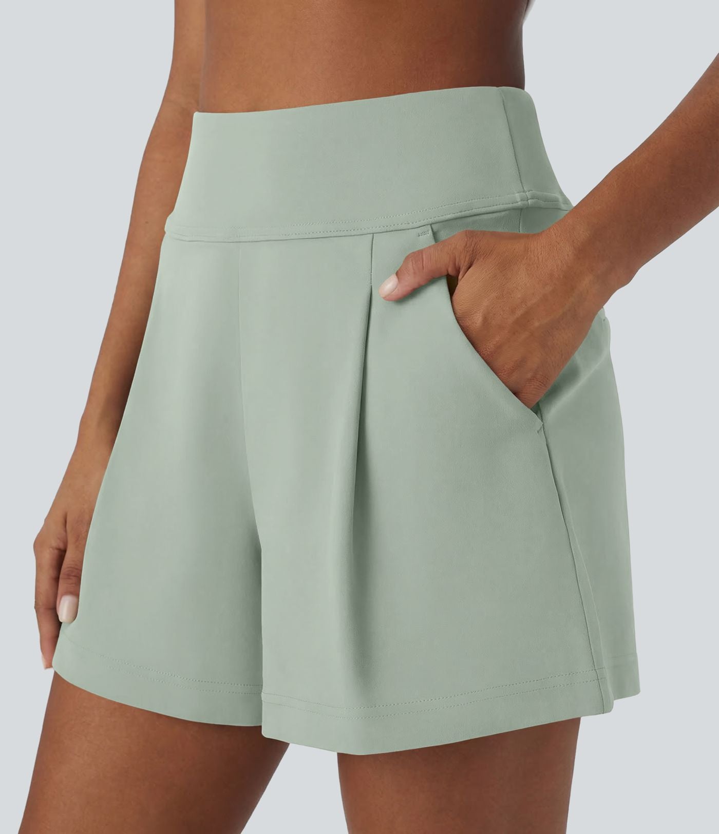 Short de travail large taille haute DayStretch avec poches