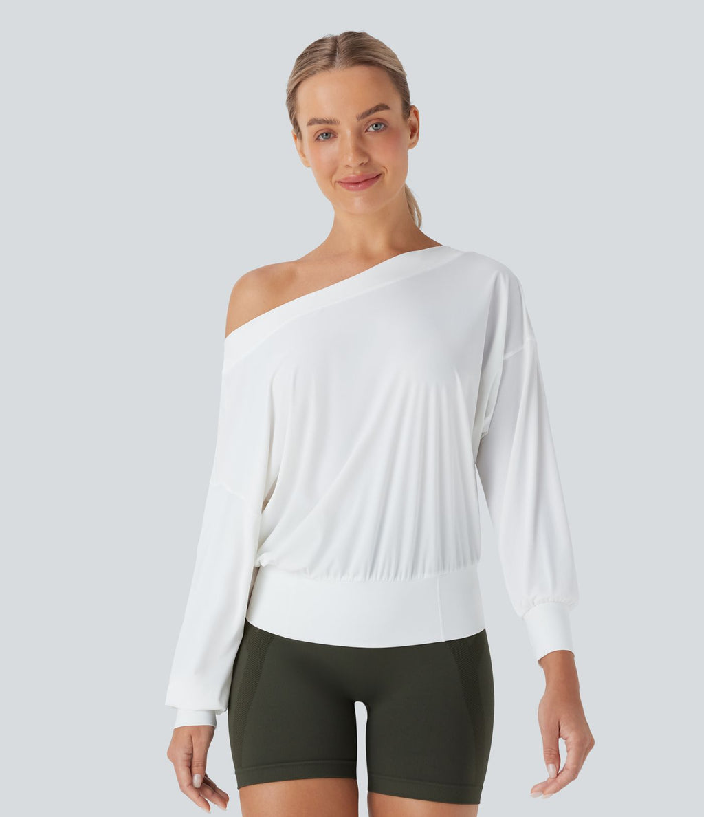 Haut de sport pour yoga asymétrique oversize à effet frais InstantCool et séchage rapide