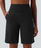 Bermuda de yoga Halara UltraSculpt™ gainant taille haute 25 cm avec poches