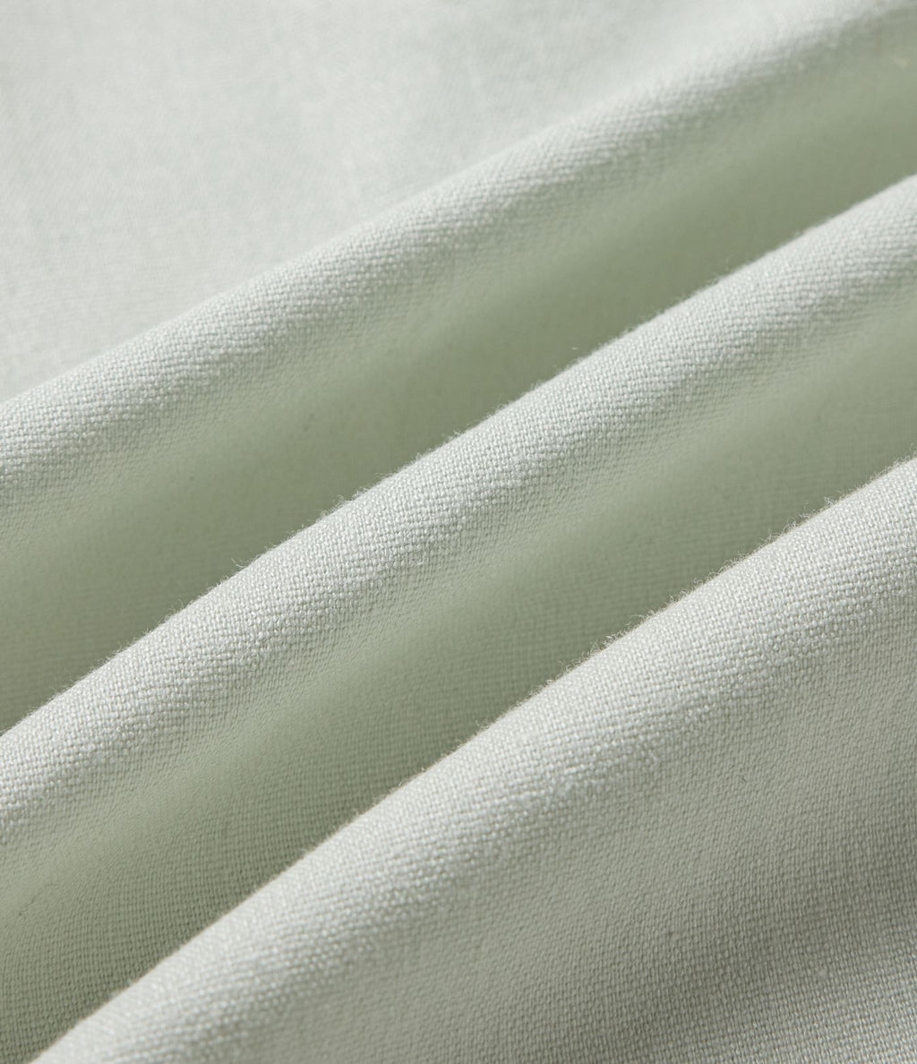 Chemise décontractée manches courtes en coton et lin avec poche