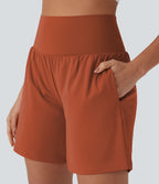 Short de yoga SoftlyZero™ Airy 2-en-1 taille très haute avec poches et effet frais InstantCool 17,5 cm