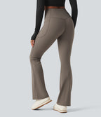 Legging bootcut polaire thermique yoga gainant modelant taille haute Halara UltraSculpt™ Heat avec poches