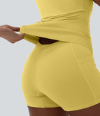 Robe sport SoftlyZero™ Plush ventre plat avec poches – Édition Easy Peasy