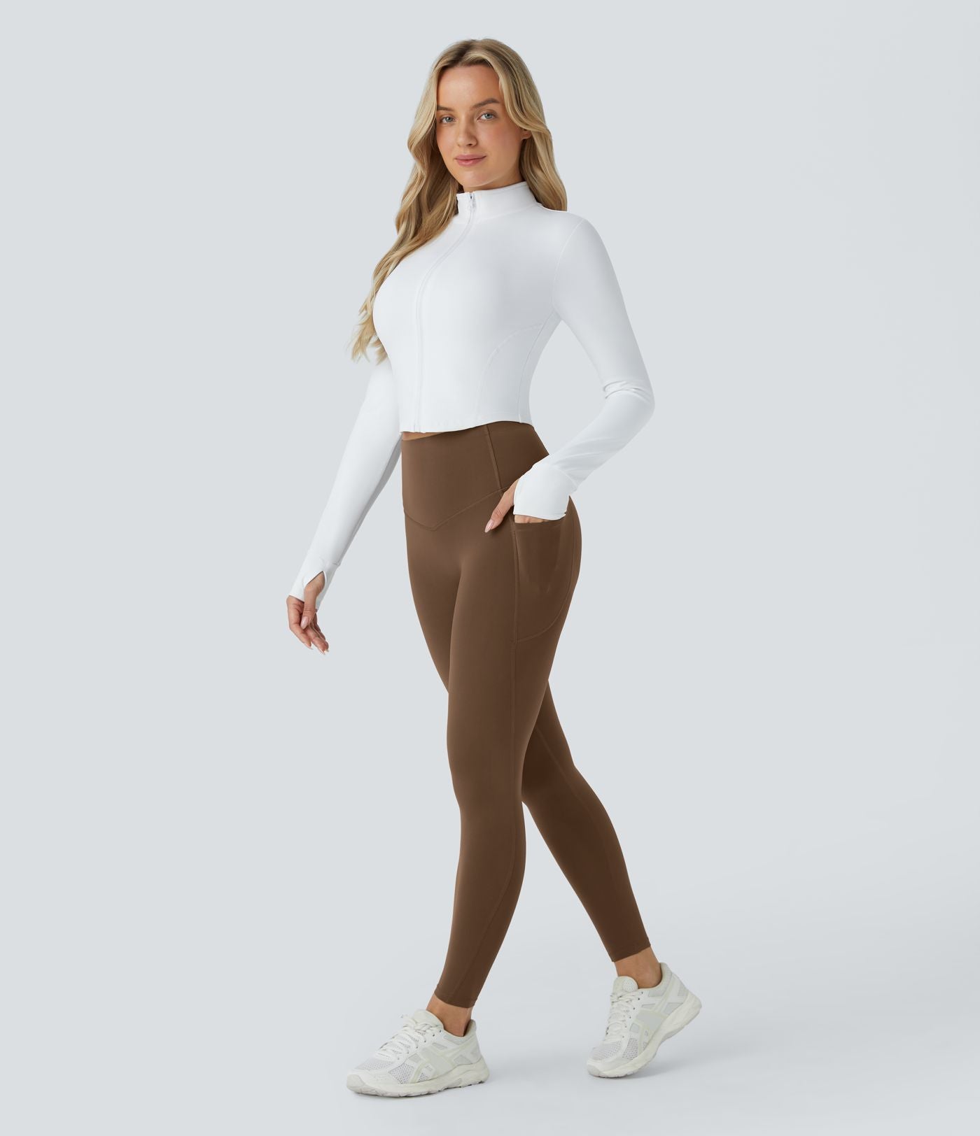 Legging d'entraînement gainant galbant taille haute avec poches Halara UltraSculpt™