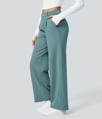 Pantalon tailleur Halara Flex™ DayStretch coupe droite taille haute avec poches