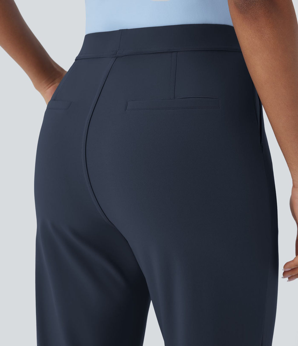 Pantalon de travail fuselé longueur cheville taille haute Halara Flex™ DayStretch avec poches