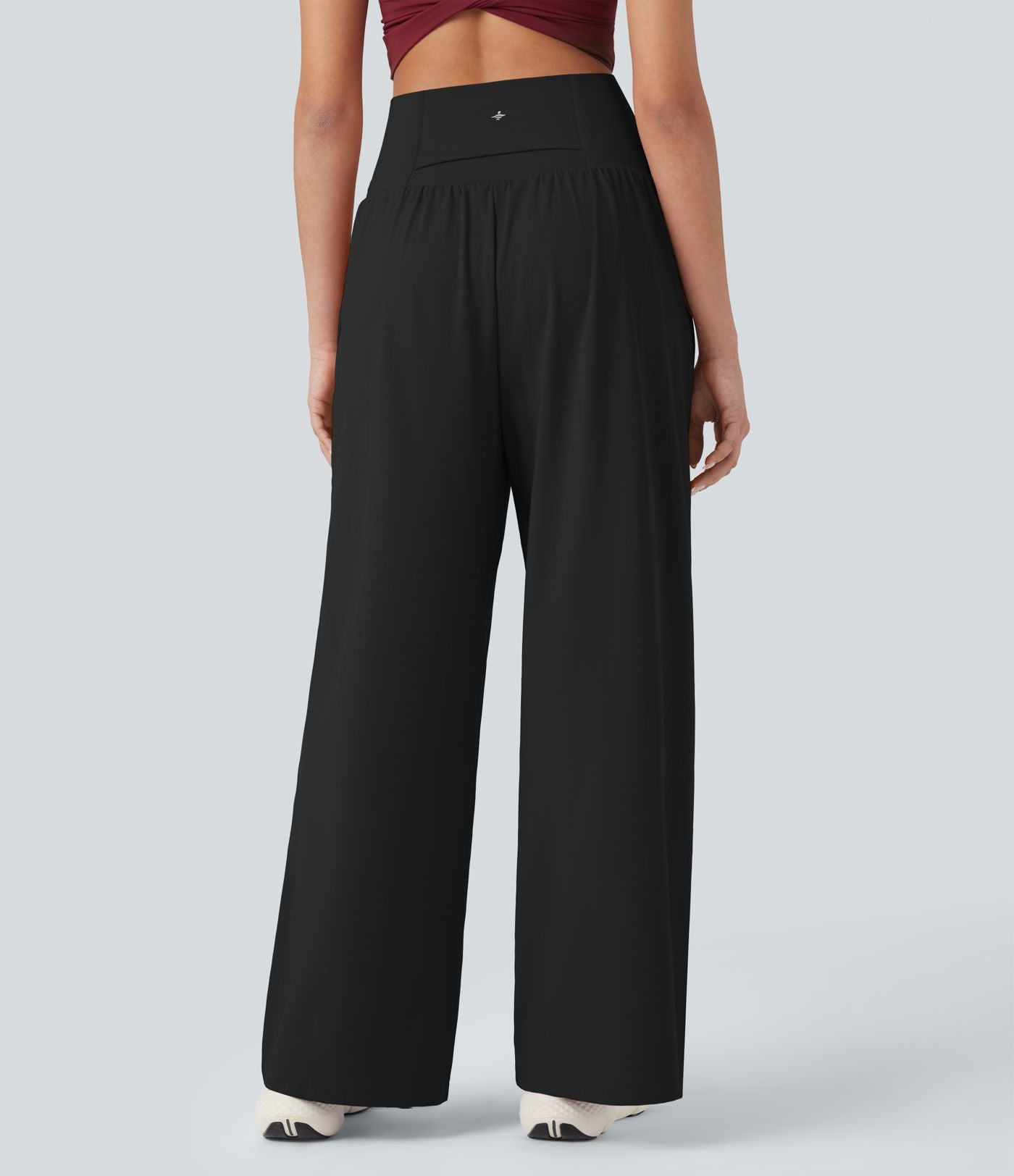 Pantalon yoga 2-en-1 SoftlyZero™ Airy taille très haute coupe droite effet frais InstantCool avec poches