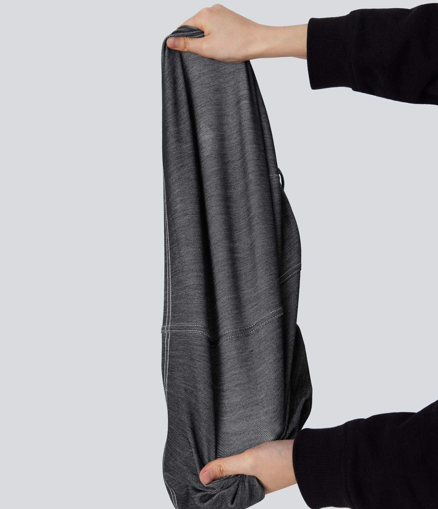 Mini-jupe tennis denim 2-en-1 HalaraMagic™ tricot extensible Cool Touch délavé taille haute avec poches