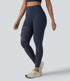 Halara UltraSculpt™ Legging de yoga 7/8 taille haute ventre plat avec maille respirante et boucle