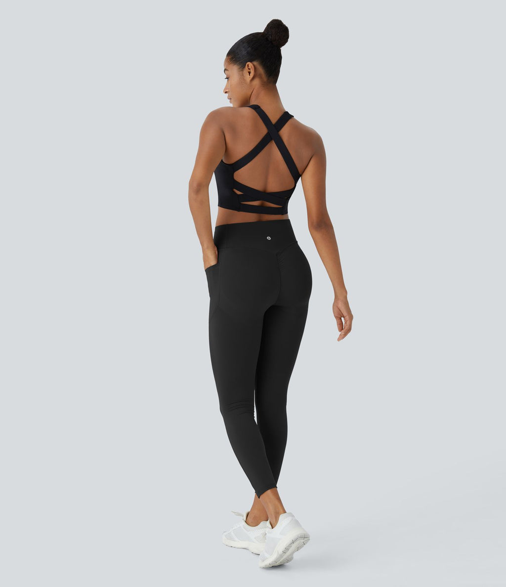 Legging de yoga gainant taille haute avec poches Halara UltraSculpt™