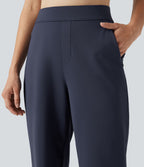 Pantalon coupe droite SoftlyZero™ Plush thermique taille haute avec poches zippées