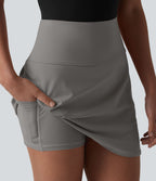 Jupe de golf courte 2-en-1 SoftlyZero™ Airy effet frais InstantCool taille ultra-haute gainant avec ourlet arrondi et poches