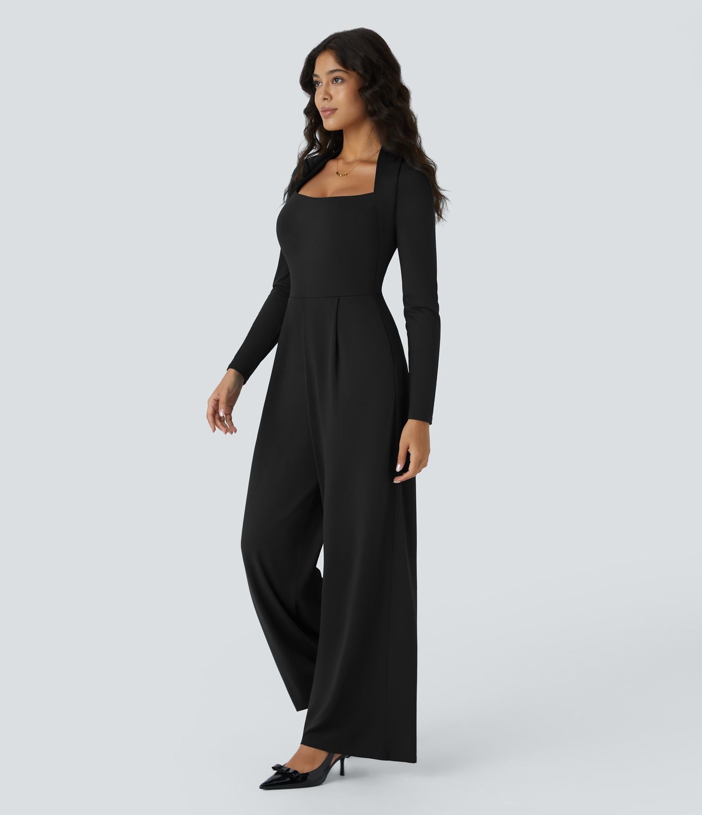 Combinaison de cérémonie à manches longues, coupe large avec poches latérales et zip invisible - Édition Easy Peasy