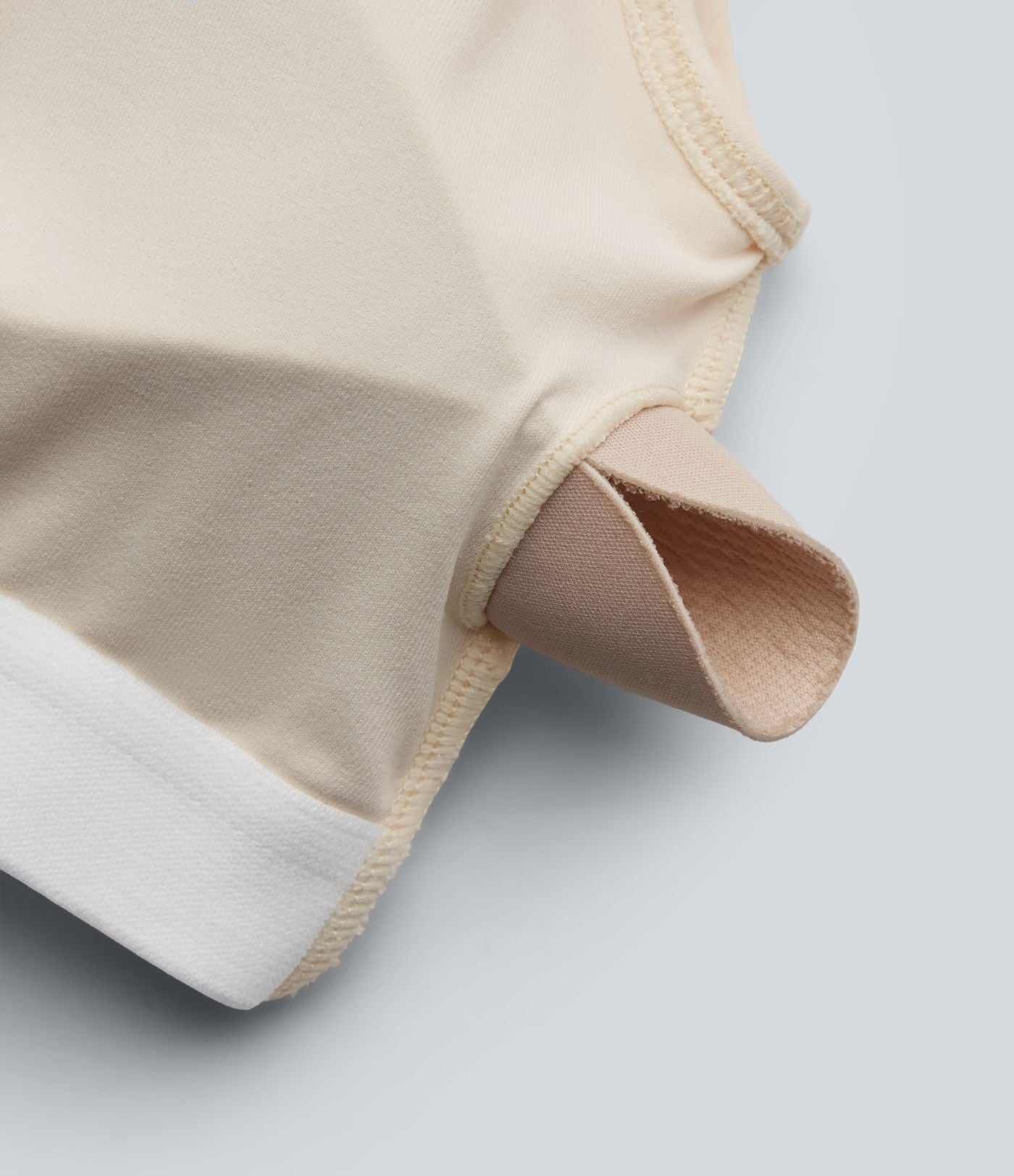 Body casual col asymétrique manches courtes avec soutien-gorge intégré