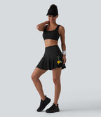 Jupe de tennis mini SoftlyZero™ Airy taille haute à œillets 2-en-1 douce au toucher avec poches, protection solaire UPF50+