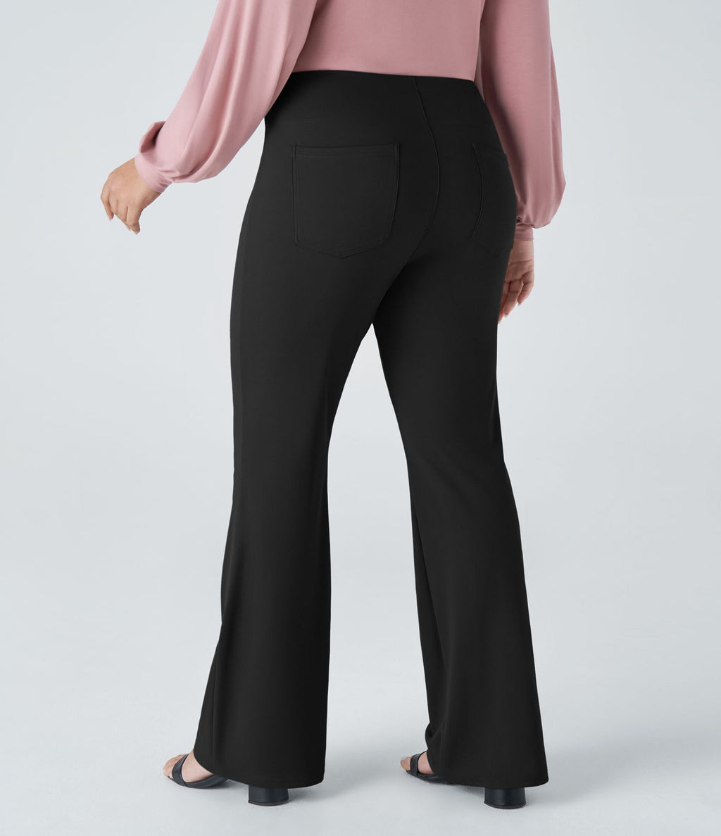 Pantalon tailleur taille haute grande taille Halara Flex™ avec poches