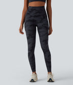Legging de running Halara UltraSculpt™ gainant taille haute imprimé camouflage avec poches