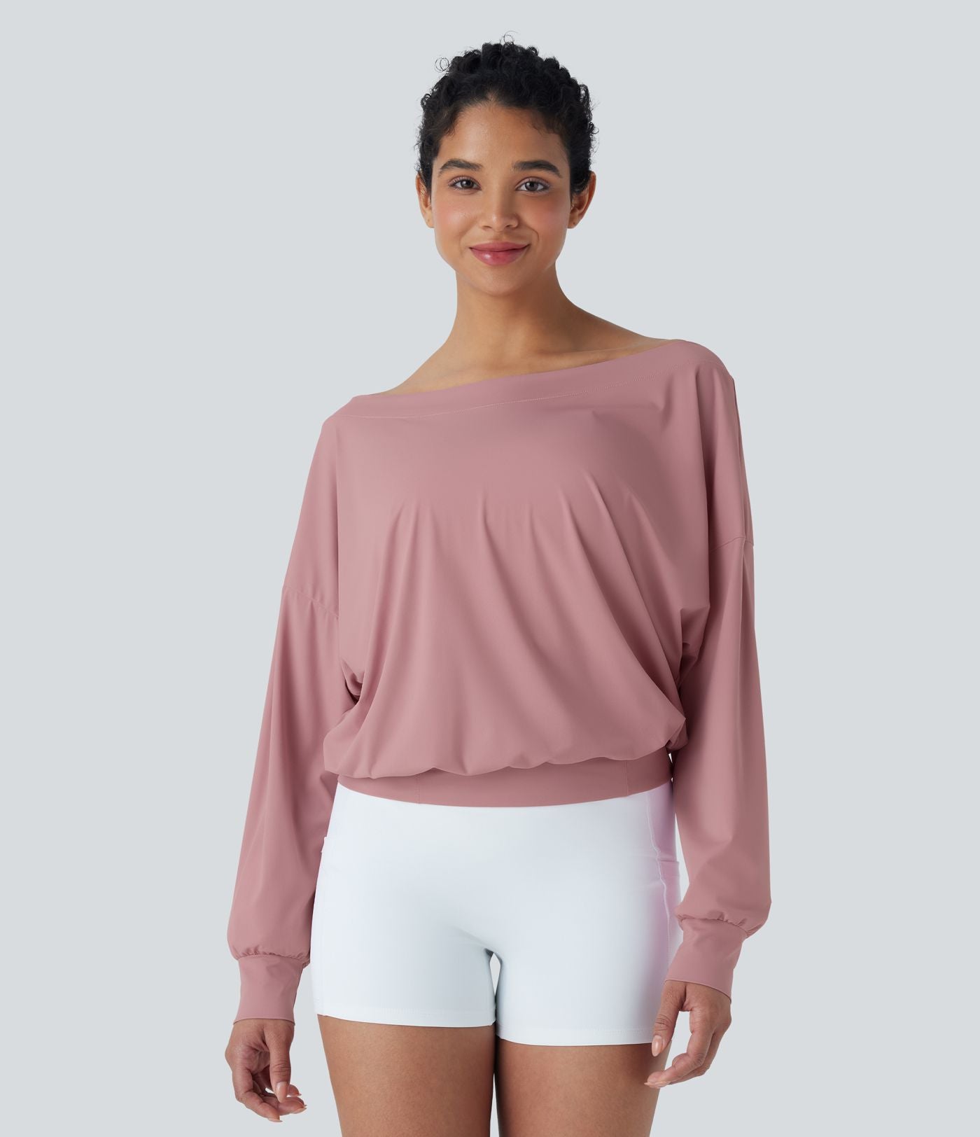 Haut de sport pour yoga asymétrique oversize à effet frais InstantCool et séchage rapide
