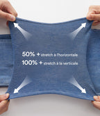 Halara Flex™ Jean casual délavé jambe droite taille haute gainant avec poches