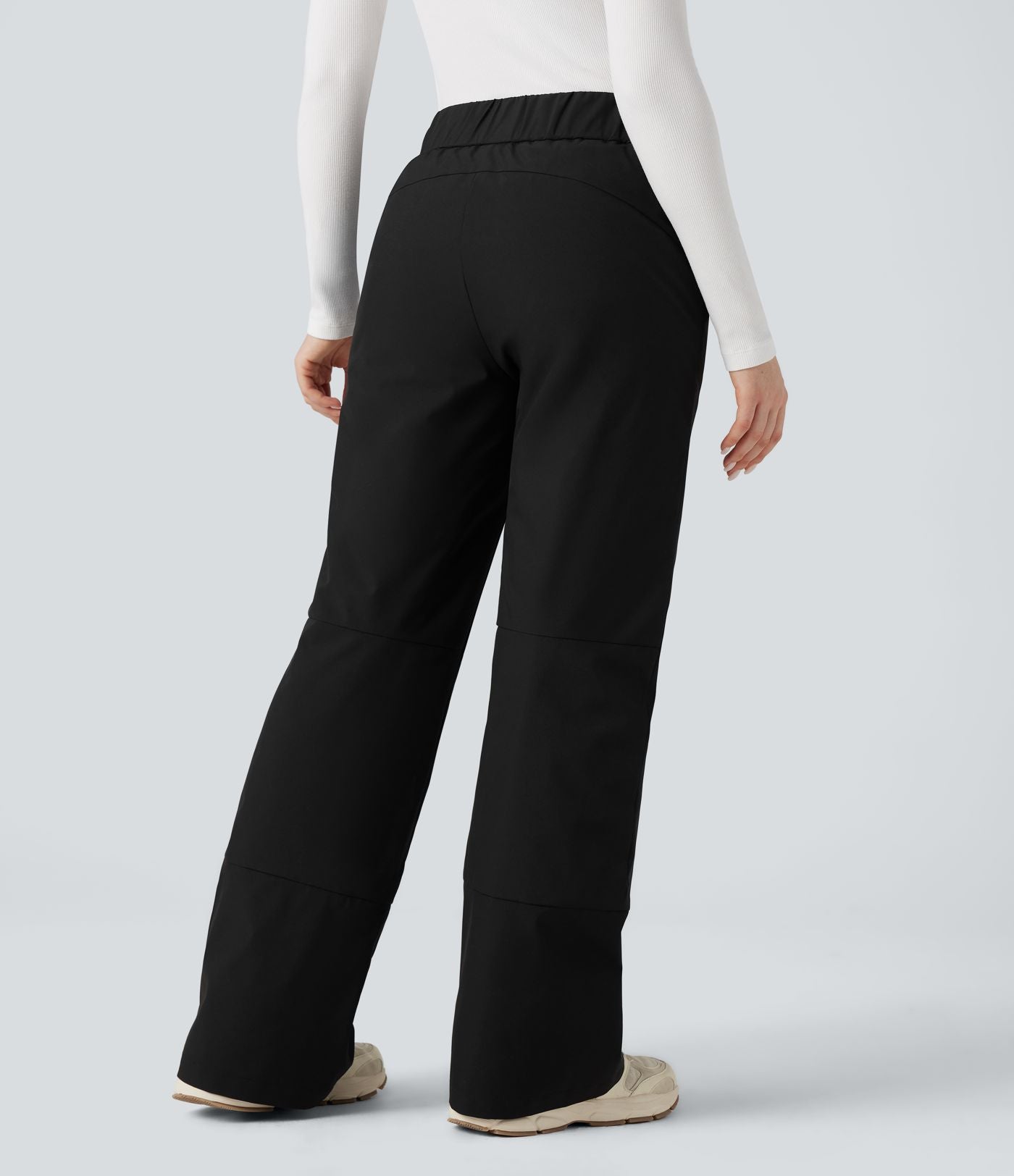 Pantalon randonnée chauffant bootcut taille haute avec poches