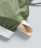Combinaison de maternité chinée à jambes larges avec poches et accès facile Easy Peasy