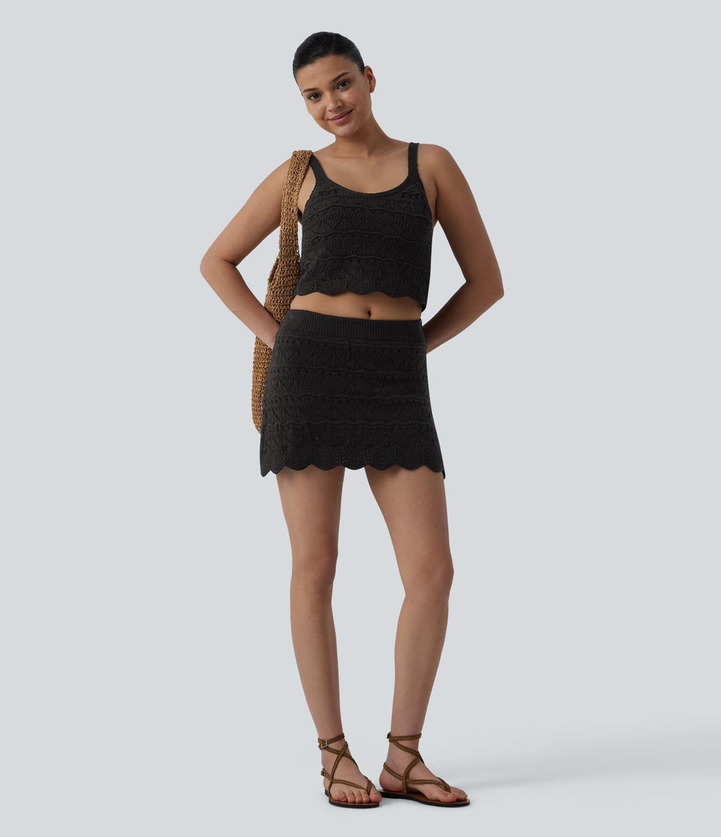 Gilet court col rond