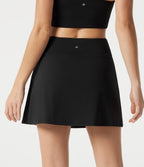 Jupe de yoga mini SoftlyZero™ Airy 2-en-1, taille haute, color block, à effet frais InstantCool, à poche, protection solaire UPF50+