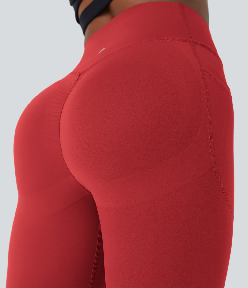 Legging d'entraînement gainant galbant taille haute avec effet scrunch et poches Halara UltraSculpt™
