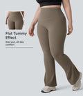 Pantalon de yoga à coupe bootcut gainant taille haute grande taille avec poches Halara UltraSculpt™