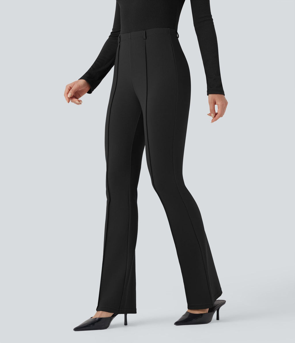 Pantalon tailleur bootcut gainant taille moyenne Halara Flex™