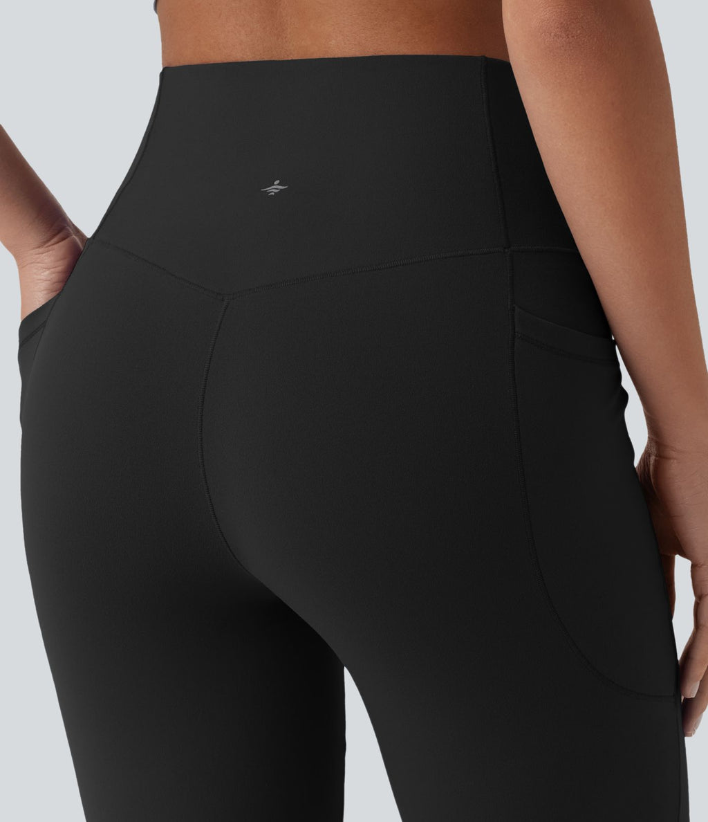 Jogging de danse grande taille SoftlyZero™ taille haute gainant coupe ballon avec poches et protection solaire UPF50+