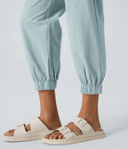 Joggings décontractés à taille mi-haute avec poches