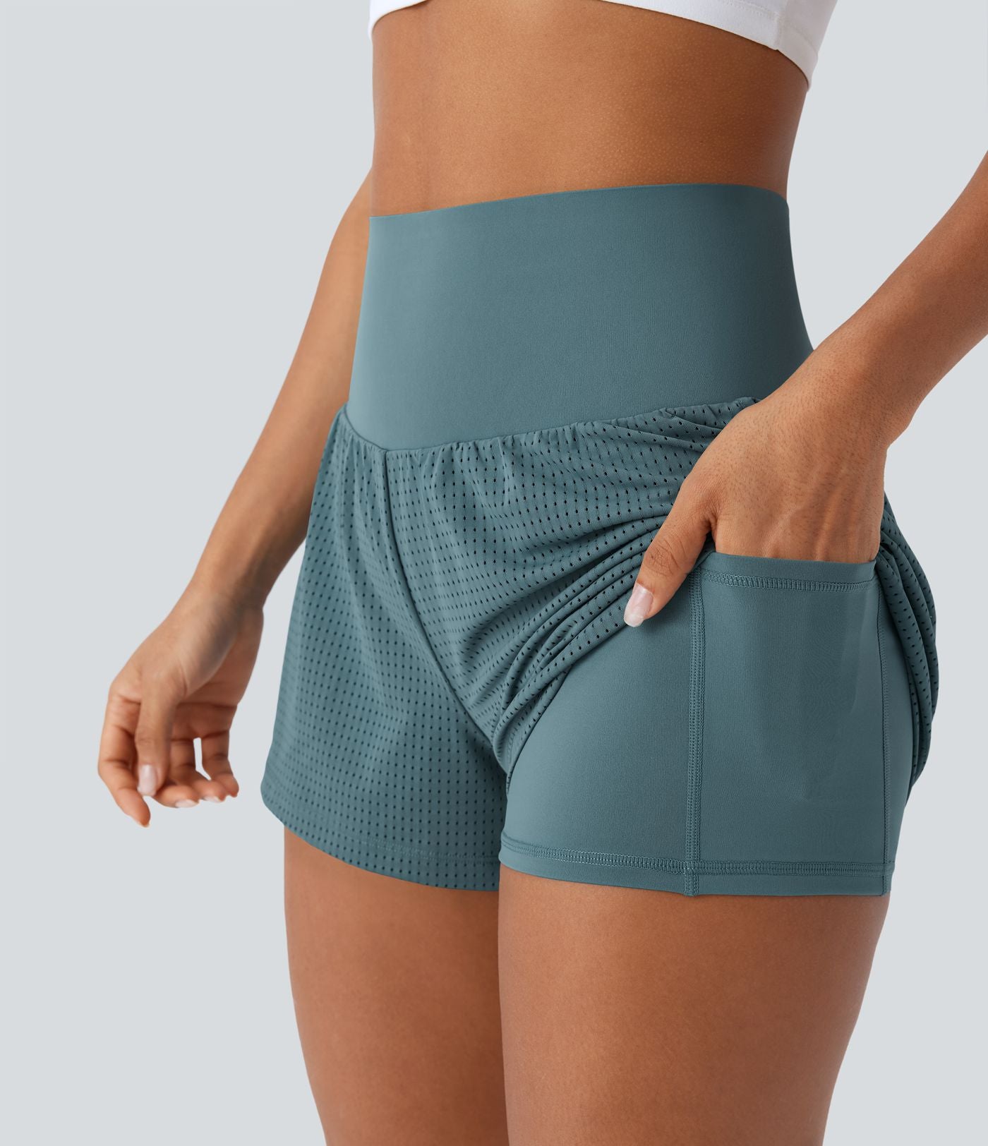 Legging d'entraînement gainant taille haute avec poches Halara UltraSculpt™