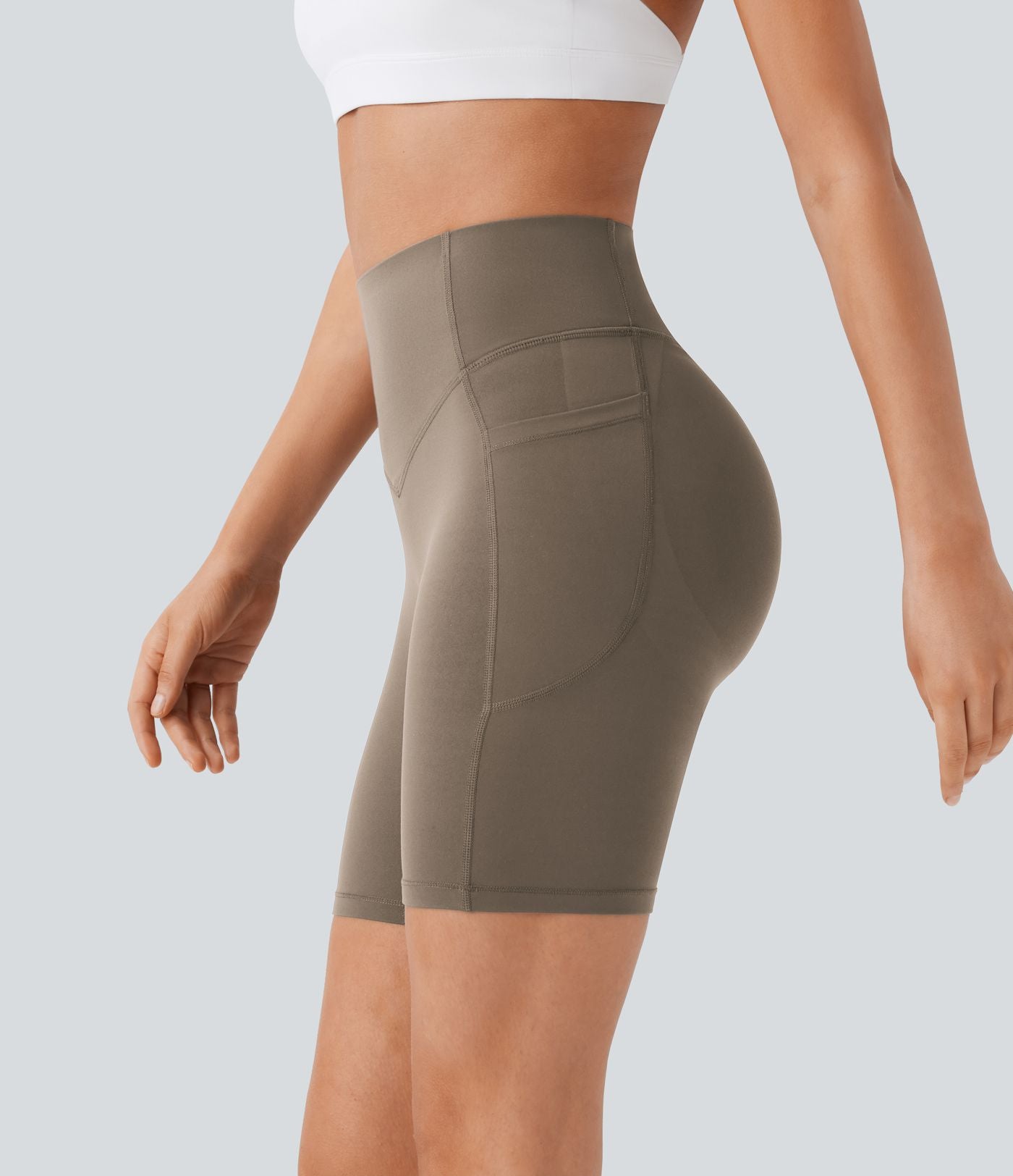 Legging de yoga gainant taille haute chiné à séchage rapide avec poches Halara UltraSculpt™