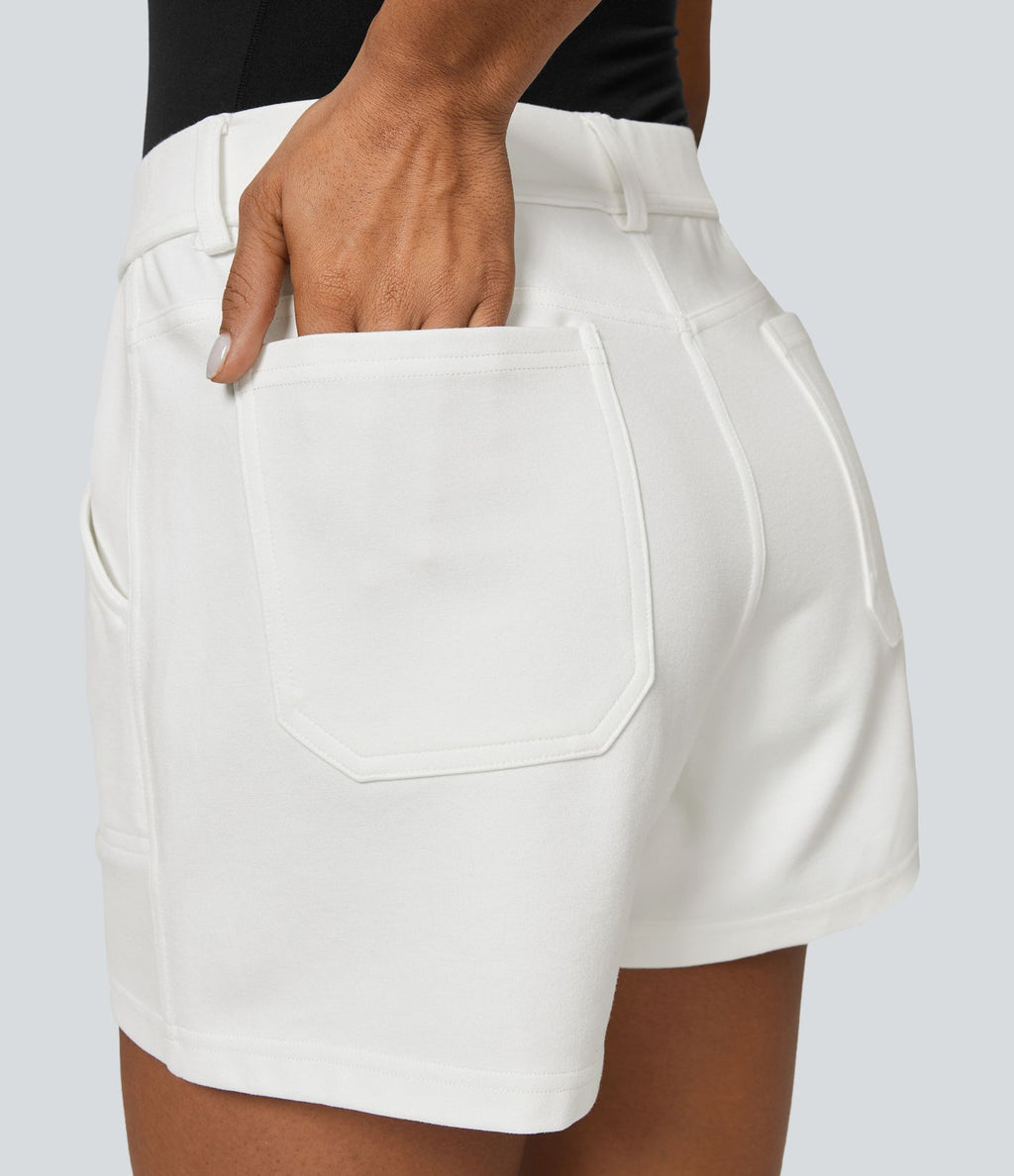 Short de travail taille moyenne avec poches