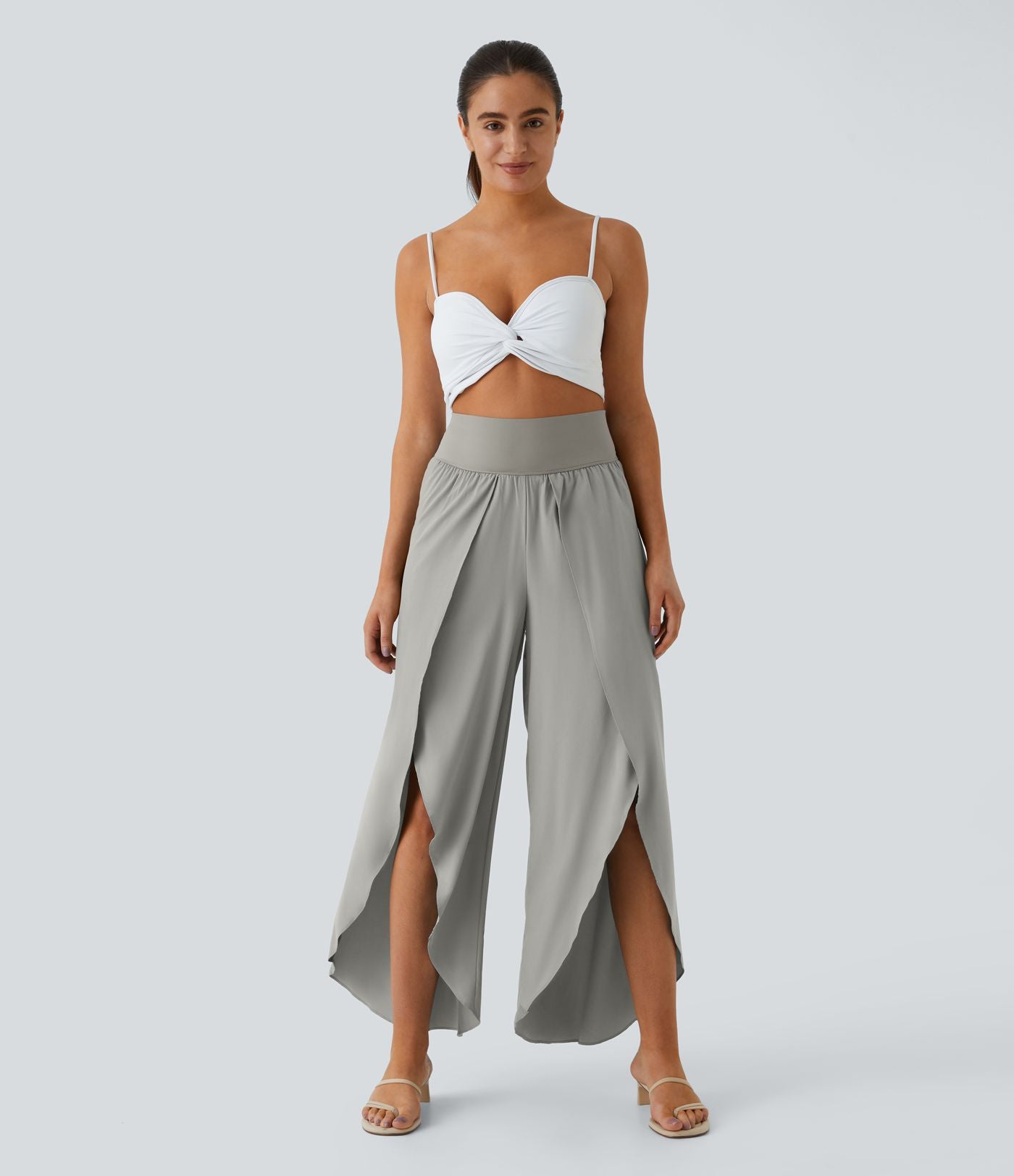 Breezeful™ Pantalon Large Fluide Séchage Rapide Taille Haute Poche Arrière