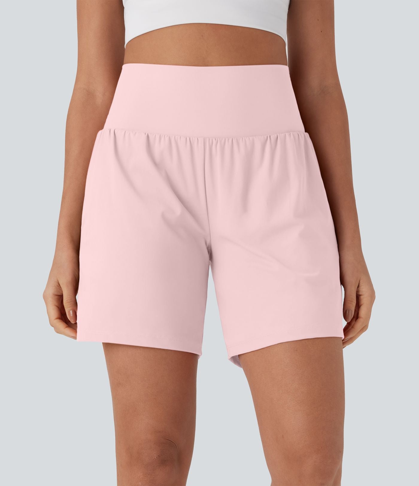 Short de yoga SoftlyZero™ Airy 2-en-1 taille très haute avec poches et effet frais InstantCool 17,5 cm