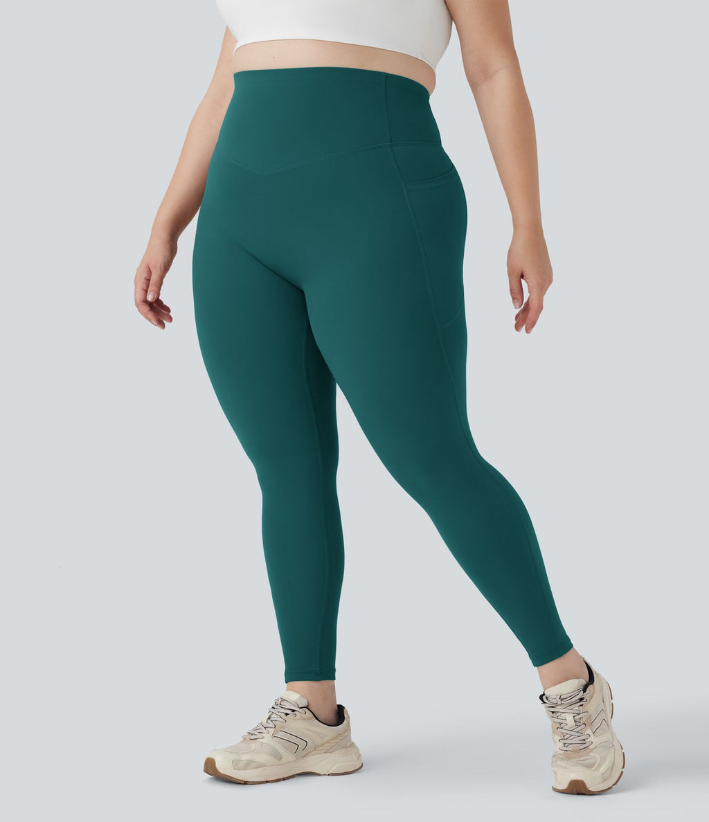 Legging d'entraînement gainant galbant taille haute grande taille avec poches Halara UltraSculpt™