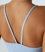 Breezeful™ Combishort Dos Nu Poche Zippée Invisible Sur le Côté Jambe Large Séchage Rapide