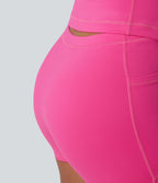 Robe de danse SoftlyZero™ Plush effet push-up dos nu avec bretelles réglables croisées et brassière intégrée bonnets E-G – Édition Easy Peasy