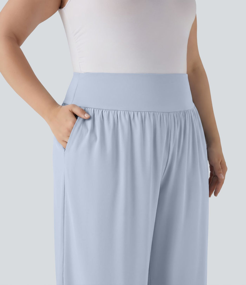 Pantalon tailleur gainant taille haute avec poches Halara Flex™